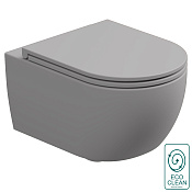 GSG Like Чаша подвесного унитаза 36x52,5 см, смыв торнадо, безободковый, цвет: perla matt RULKWCSOEC033FI