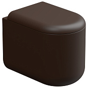 GSG Petra Чаша приставного унитаза 36x53 см, смыв торнадо, безободковый, цвет: cacao matt PEWC01EC035P