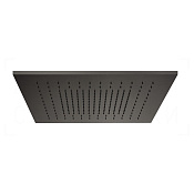 Gessi Afilo Потолочный душ 50,5 см, встраив., 1 вид струи, хромотер., цвет: black metal brushed PVD 57012#707