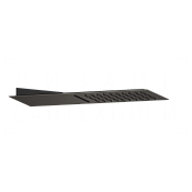 Gessi Tremillimetri Верхний душ настенный 19,5х55 см, 2 вида струи, цвет: black metal brushed PVD 33063#707