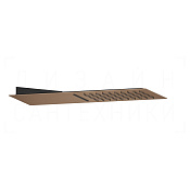 Gessi Tremillimetri Верхний душ настенный 19,5х55 см, 2 вида струи, цвет: copper brushed PVD 33063#708