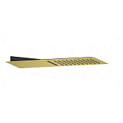 Gessi Tremillimetri Верхний душ настенный 19,5х55 см, 2 вида струи, цвет: gold brushed 33063#716
