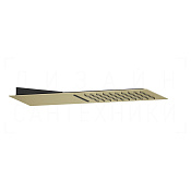 Gessi Tremillimetri Верхний душ настенный 19,5х55 см, 2 вида струи, цвет: brushed brass PVD 33063#727