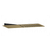 Gessi Tremillimetri Верхний душ настенный 19,5х55 см, 2 вида струи, цвет: deep bronze brushed PVD 33063#791
