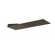 Gessi Tremillimetri Верхний душ настенный 19,5х55 см, 2 вида струи, цвет: dark bronze 33063#845