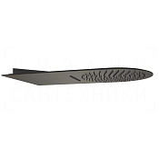 Gessi Tremillimetri Верхний душ настенный 30х55 см, 2 вида струи, цвет: black metal brushed PVD 33073#707
