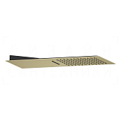Gessi Tremillimetri Верхний душ настенный 30х55 см, 2 вида струи, цвет: brushed brass PVD 33083#727