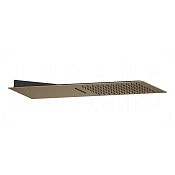 Gessi Tremillimetri Верхний душ настенный 30х55 см, 2 вида струи, цвет: coffee bronze brushed PVD 33083#761