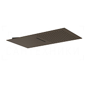 Gessi Tremillimetri Верхний душ настенный 30х55 см, 2 вида струи, цвет: dark bronze 33083#845