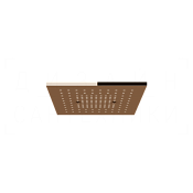 Gessi Afilo Потолочный душ 30,5 см, встраиваемый, 1 вид струи, хромотерапия, цвет: copper PVD 57002#030