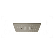 Gessi Afilo Потолочный душ 30,5 см, встраиваемый, 1 вид струи, хромотерапия, цвет: steel brushed 57002#239