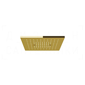Gessi Afilo Потолочный душ 30,5 см, встраиваемый, 1 вид струи, хромотерапия, цвет: gold PVD 57002#246