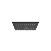 Gessi Afilo Потолочный душ 30,5 см, встраиваемый, 1 вид струи, хромотерапия, цвет: matte black 57002#299