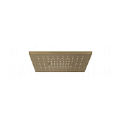 Gessi Afilo Потолочный душ 30,5 см, встраиваемый, 1 вид струи, хромотерапия, цвет: antique brass 57002#713