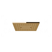 Gessi Afilo Потолочный душ 30,5 см, встраиваемый, 1 вид струи, хромотерапия, цвет: warm bronze PVD 57002#735