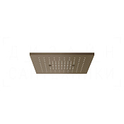 Gessi Afilo Потолочный душ 30,5 см, встраив., 1 вид струи, хромотер., цвет: coffee bronze brushed 57002#761