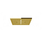 Gessi Afilo Потолочный душ 30,5 см, встраиваемый, 2 вида струи, хромотерапия, цвет: gold PVD 57004#246