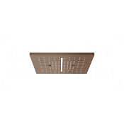 Gessi Afilo Потолочный душ 30,5 см, встраиваемый, 2 вида струи, хромотер., цвет: copper brushed PVD 57004#708