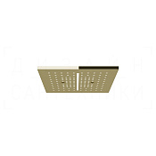 Gessi Afilo Потолочный душ 30,5 см, встраиваемый, 2 вида струи, хромотерапия, цвет: brass PVD 57004#710