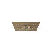 Gessi Afilo Потолочный душ 30,5 см, встраиваемый, 2 вида струи, хромотерапия, цвет: antique brass 57004#713