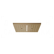 Gessi Afilo Потолочный душ 30,5 см, встраив., 2 вида струи, хромотер., цвет: warm bronze brushed PVD 57004#726
