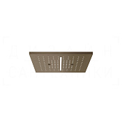 Gessi Afilo Потолочный душ 30,5 см, встраив., 2 вида струи, хромотер., цвет: coffee bronze brushed 57004#761