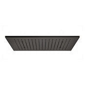 Gessi Afilo Потолочный душ 50,5х30,5 см, встраив., 1 вид струи, хромотер., цвет: black metal brushed 57006#707