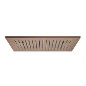 Gessi Afilo Потолочный душ 50,5х30,5 см, встраив., 1 вид струи, хромотер., цвет: copper brushed PVD 57006#708