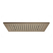 Gessi Afilo Потолочный душ 50,5х30,5 см, встраив., 1 вид струи, хромотер., цвет: coffee bronze PVD 57006#761