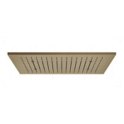 Gessi Afilo Потолочный душ 50,5х30,5 см, встраив., 1 вид струи, хромотер., цвет: deep bronze brushed 57006#791