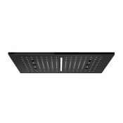 Gessi Afilo Потолочный душ 50,5х30,5 см, встраив., 2 вида струи, хромотер., цвет: black metal PVD 57010#706