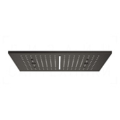 Gessi Afilo Потолочный душ 50,5х30,5 см, встраив., 2 вида струи, хромотер., цвет: black metal PVD 57010#707