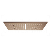 Gessi Afilo Потолочный душ 50,5х30,5 см, встраив., 2 вида струи, хромотер., цвет: copper brushed PVD 57010#708