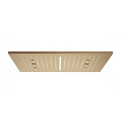 Gessi Afilo Потолочный душ 50,5х30,5 см, встраив., 2 вида струи, хромотер., цвет: warm bronze PVD 57010#726