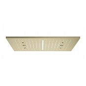 Gessi Afilo Потолочный душ 50,5х30,5 см, встраив., 2 вида струи, хромотер., цвет: brushed brass PVD 57010#727