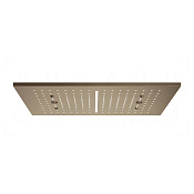 Gessi Afilo Потолочный душ 50,5х30,5 см, встраив., 2 вида струи, хромотер., цвет: coffee bronze PVD 57010#761
