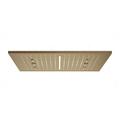 Gessi Afilo Потолочный душ 50,5х30,5 см, встраив., 2 вида струи, хромотер., цвет: deep bronze PVD 57010#791