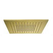 Gessi Afilo Потолочный душ 50,5 см, встраиваемый, 1 вид струи, хромотерапия, цвет: gold brushed 57012#716