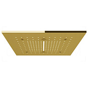Gessi Afilo Потолочный душ 50,5 см, встраиваемый, 2 вида струи, хромотерапия, цвет: gold PVD 57016#246