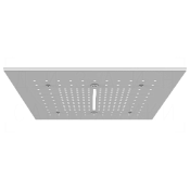 Gessi Afilo Потолочный душ 50,5 см, встраиваемый, 2 вида струи, хромотерапия, цвет: matte white 57016#279