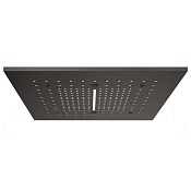 Gessi Afilo Потолочный душ 50,5 см, встраив., 2 вида струи, хромотер., цвет: black metal brushed PVD 57016#707