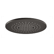 Gessi Afilo Потолочный душ d35,5 см, встраив., 1 вид струи, хромотер., цвет: black metal brushed PVD 57018#707
