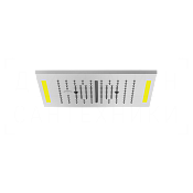 Gessi Colour Потолочный душ 35 см, встраиваемый, 3 вида струи, хромотерапия, цвет: matte white 57876#279