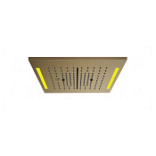 Gessi Colour Потолочный душ 35 см, встраив., 3 вида струи, хромотер., цвет: deep bronze brushed PVD 57876#791