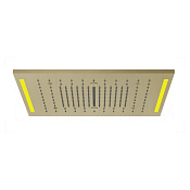 Gessi Colour Потолочный душ 50,5 см, встраиваемый, 3 вида струи, хромотер., цвет: brushed brass PVD 57977#727