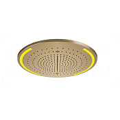 Gessi Colour Потолочный душ d50,2 см, встраив., 3 вида струи, хромотер., цвет: warm bronze brushed 57980#726