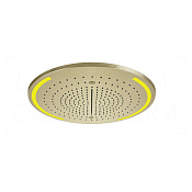 Gessi Colour Потолочный душ d50,2 см, встраиваемый, 3 вида струи, хромотер., цвет: brushed brass PVD 57980#727