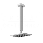 Gessi Rettangolo Верхний душ 14х21,6 см, потолоч. высота под заказ, 1 вид струи, цвет: matte white 20150#279