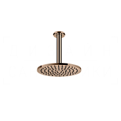Gessi Goccia Верхний душ d20,2 см, потолочный кронштейн, 1 вид струи, цвет: copper PVD 33662#030
