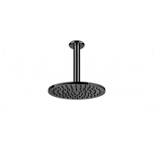 Gessi Goccia Верхний душ d20,2 см, потолочный кронштейн, 1 вид струи, цвет: black metal PVD 33662#706